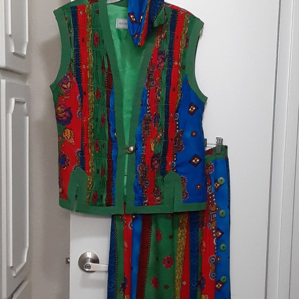 Vintage Howard Wolf Bohemian Print Outfit